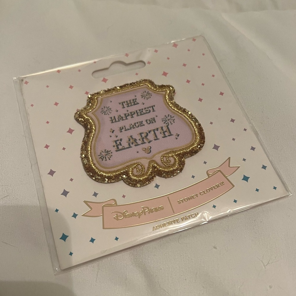 New Stoney Clover Lane x Disney Parks Adhesive Patch Disneyland Disneyworld